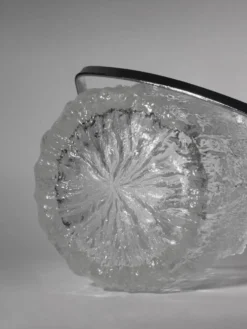 Seau en verre texturé de Tapio Wirkkala, années 1970, Finlande