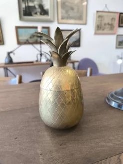 Seau à Glace "Ananas" en Laiton – Hollywood Regency