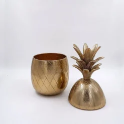 Seau à glace ananas vintage hollywood regency des années 1970
