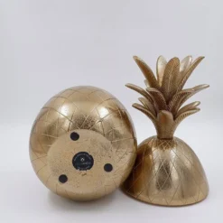 Seau à glace ananas vintage hollywood regency des années 1970