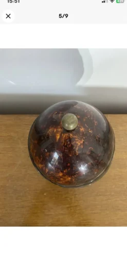 Seau À Glace Ancien Noix De Coco Années 50 Vintage