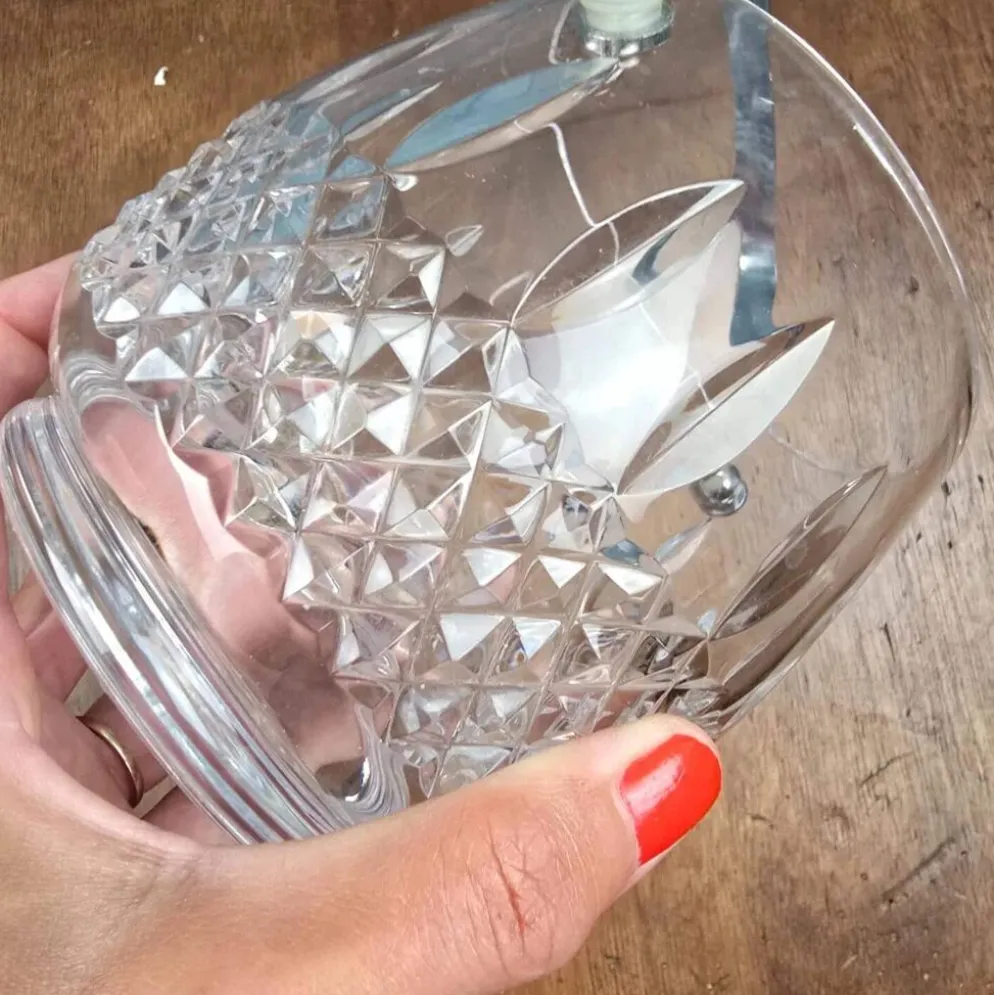 Seau à glace Bayel Cristal France avec cuillère Jean Couzon