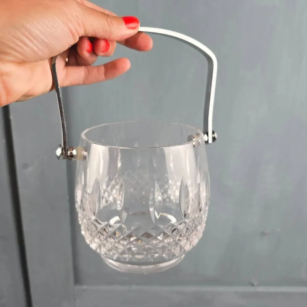 Seau à glace Bayel Cristal France avec cuillère Jean Couzon