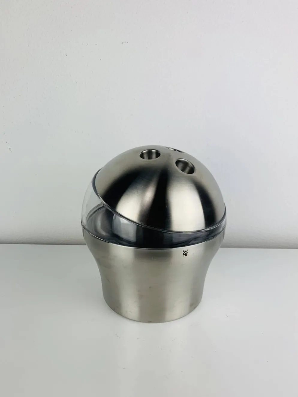 Seau à glace boule de bowling inox par WMF Cromargan