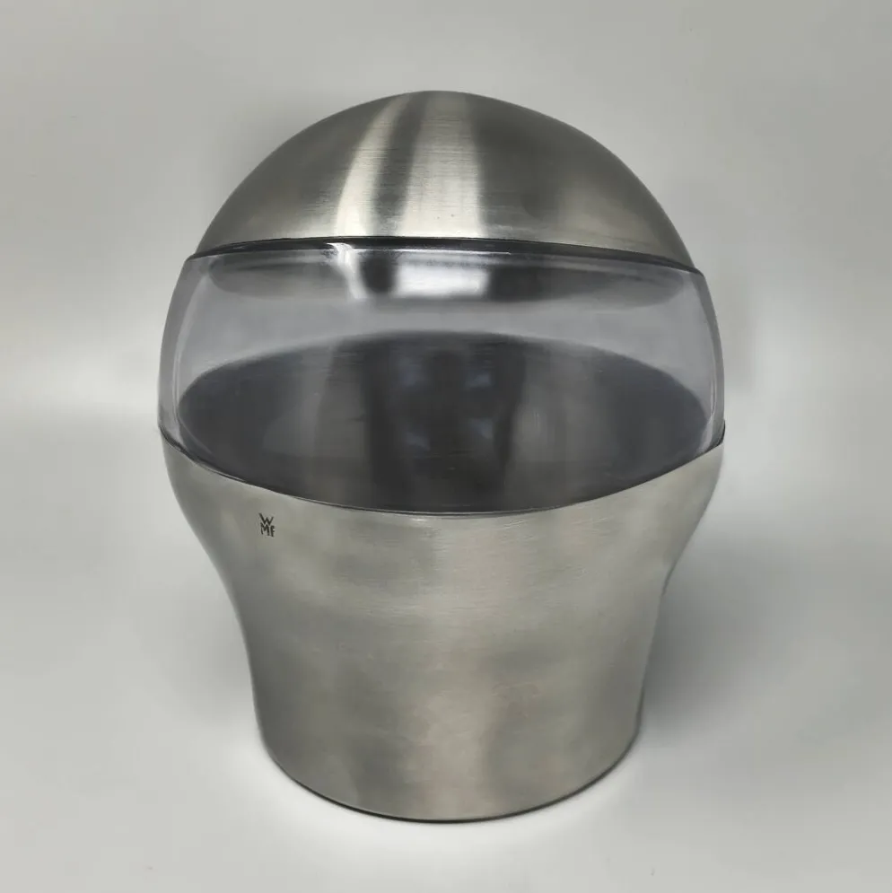 Seau à glace "Bowling Ball" de l'ère spatiale des années 1970 par WMF. Fabriqué en Allemagne.