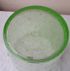 Seau à glace à champagne en verre bullé