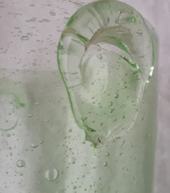 Seau à glace à champagne en verre bullé