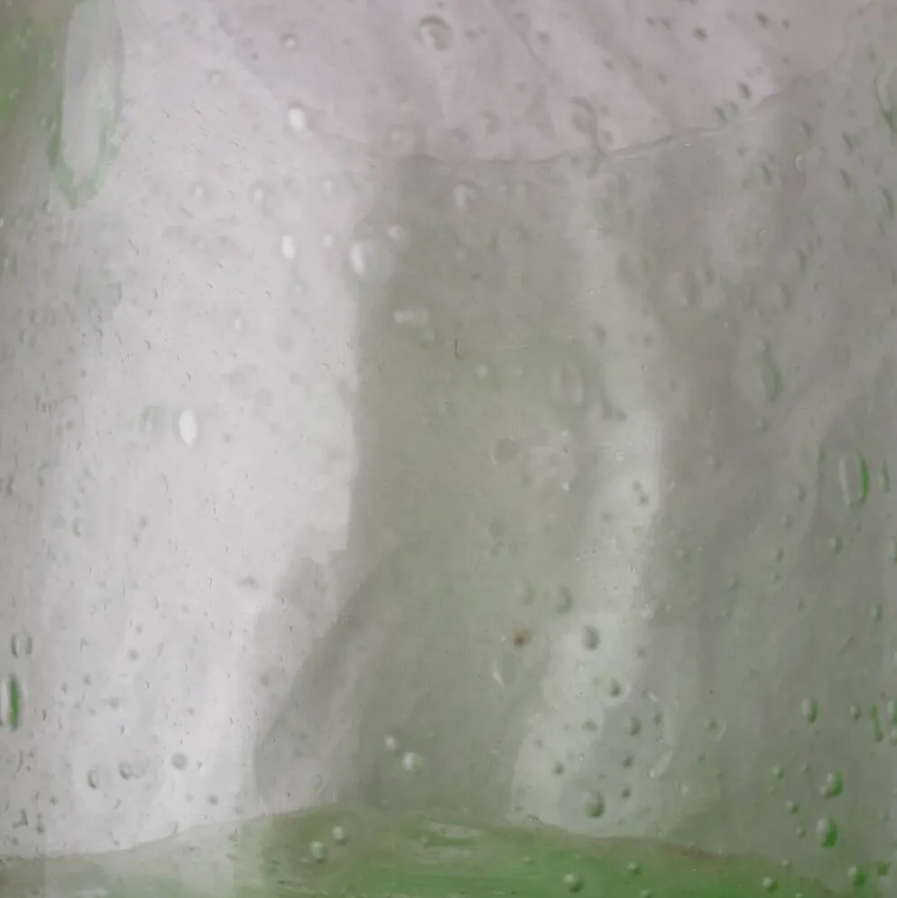 Seau à glace à champagne en verre bullé