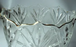 Seau à glace des années 1930 - en verre cristal lourd.