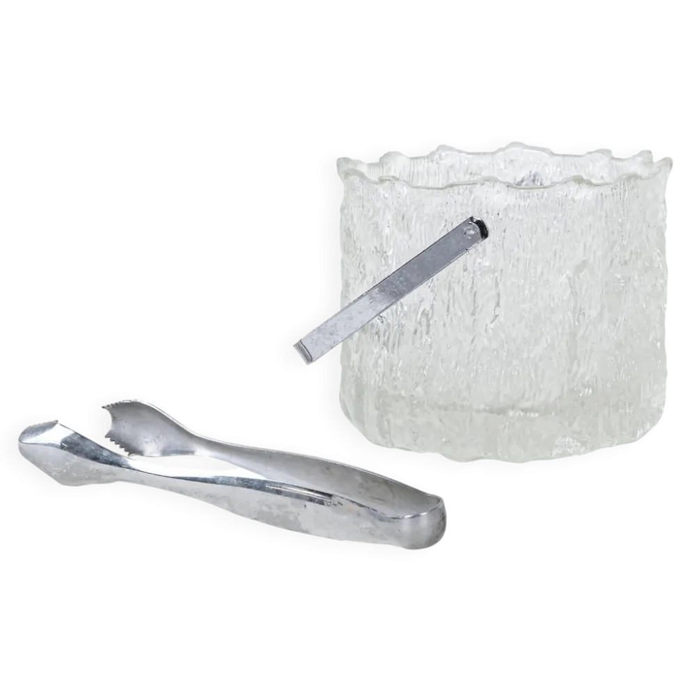 Seau à glace, design suédois, années 1970, fabriqué par Pukeberg.