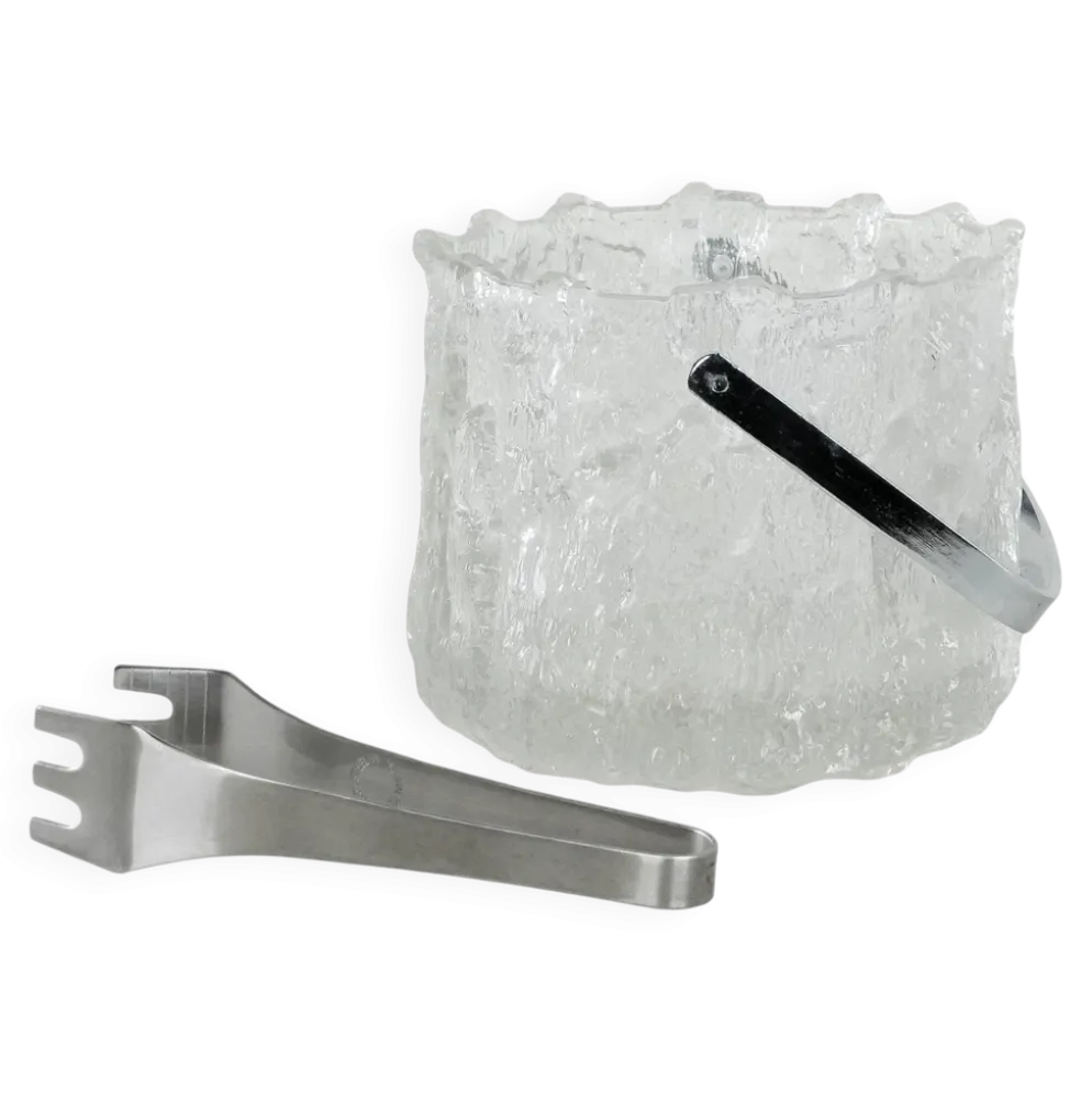Seau à glace, design suédois, années 1970, fabricant : Pukeberg