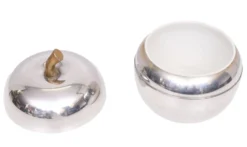 Seau à glace en aluminium emblématique des années 1970, Italie