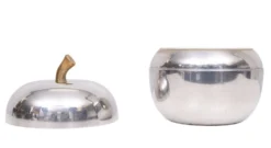 Seau à glace en aluminium emblématique des années 1970, Italie