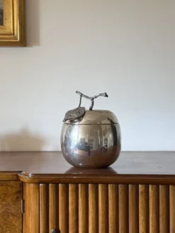 Seau à glace en argent moderne, Teghini Firenze Italie 1970