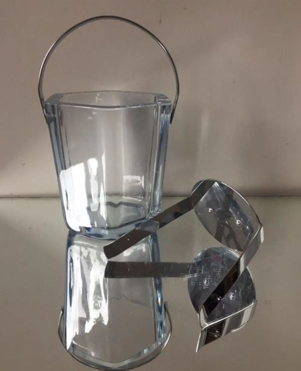 Seau à glace en cristal de Strombergshyttan 1967