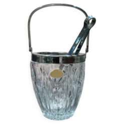 Seau à glace en cristal Sheffield, années 1960