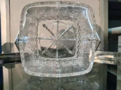 Seau à glace en cristal vintage, années 1980
