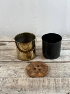 seau à glace en laiton Stelton- Danemark années 60