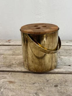 seau à glace en laiton Stelton- Danemark années 60