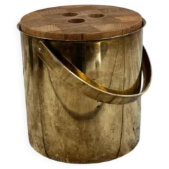 seau à glace en laiton Stelton- Danemark années 60
