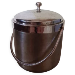Seau à glace en métal, années 70 .