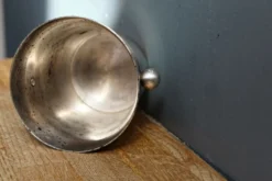 Seau à glace en métal argenté