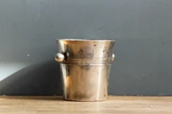 Seau à glace en métal argenté