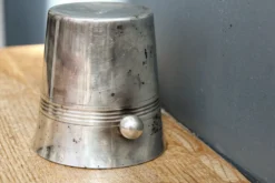 Seau à glace en métal argenté