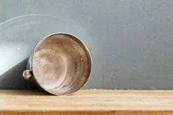 Seau à glace en métal argenté
