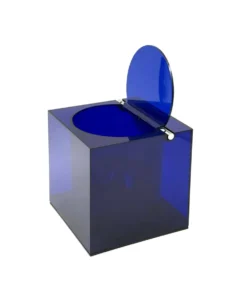Seau à glace en plastique bleu de l'ère spatiale, Studio Opi, Cini & Nils, Italie, vers 1970