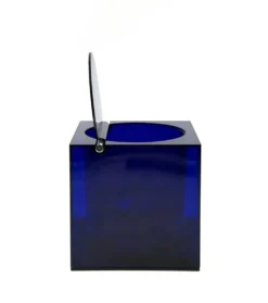 Seau à glace en plastique bleu de l'ère spatiale, Studio Opi, Cini & Nils, Italie, vers 1970