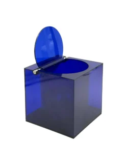 Seau à glace en plastique bleu de l'ère spatiale, Studio Opi, Cini & Nils, Italie, vers 1970