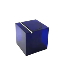 Seau à glace en plastique bleu de l'ère spatiale, Studio Opi, Cini & Nils, Italie, vers 1970