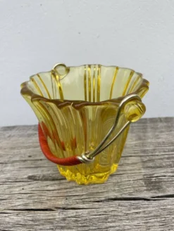Seau à glace 1970 en verre
