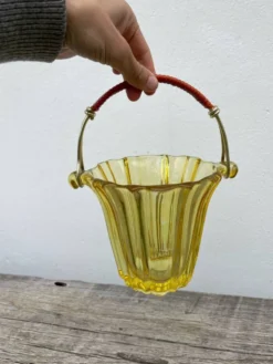 Seau à glace 1970 en verre