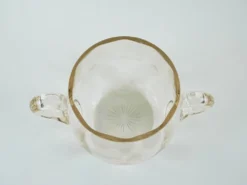 Seau à glace en verre, design italien, années 1970, fabriqué en Italie.