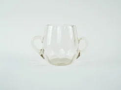 Seau à glace en verre, design italien, années 1970, fabriqué en Italie.