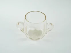 Seau à glace en verre, design italien, années 1970, fabriqué en Italie.