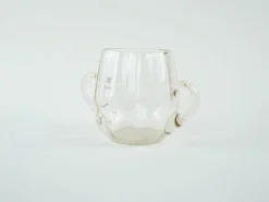 Seau à glace en verre, design italien, années 1970, fabriqué en Italie.