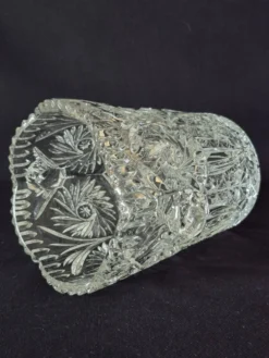 Seau à glace en verre moulé et taillé, A322