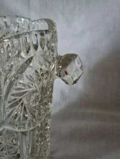 Seau à glace en verre moulé et taillé, A322