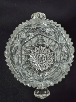 Seau à glace en verre moulé et taillé, A322