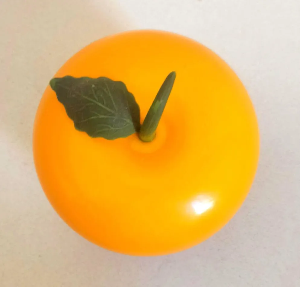 Seau à glace forme orange Années 70 Hauteur 17 cm