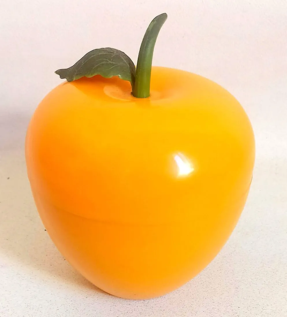 Seau à glace forme orange Années 70 Hauteur 17 cm