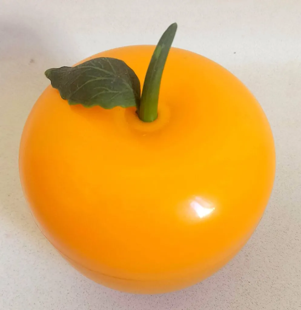 Seau à glace forme orange Années 70 Hauteur 17 cm