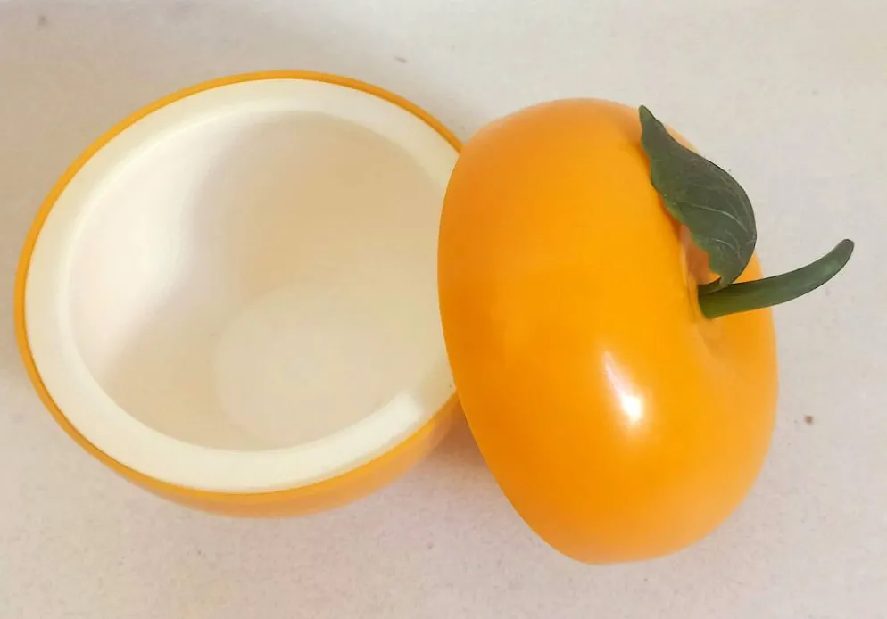 Seau à glace forme orange Années 70 Hauteur 17 cm