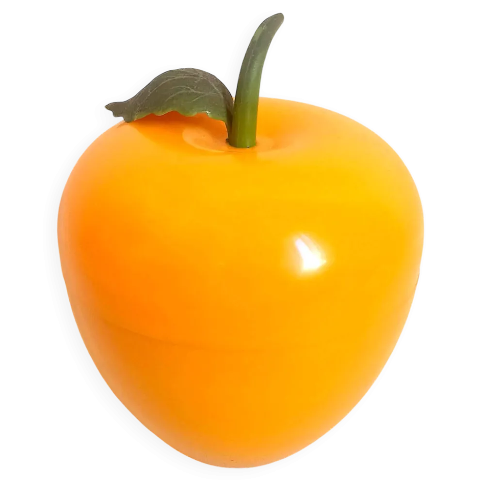 Seau à glace forme orange Années 70 Hauteur 17 cm