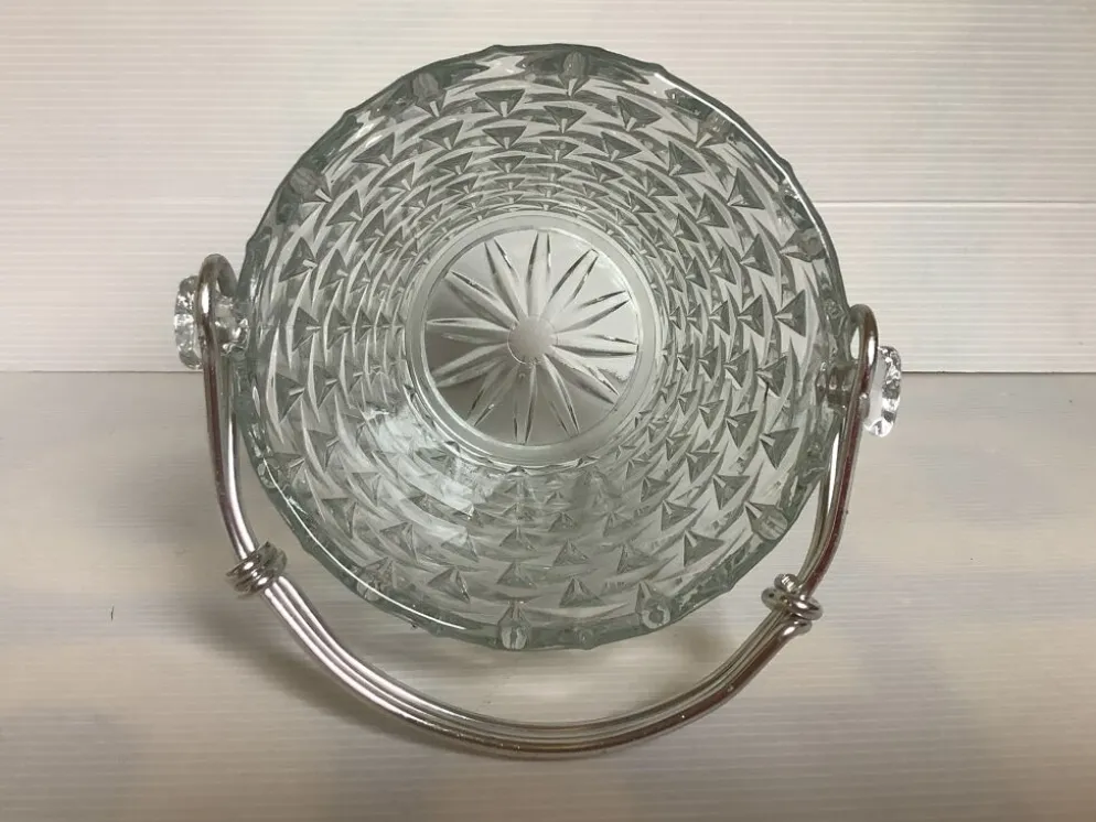 Seau à glace motifs géométriques triangles dans le verre