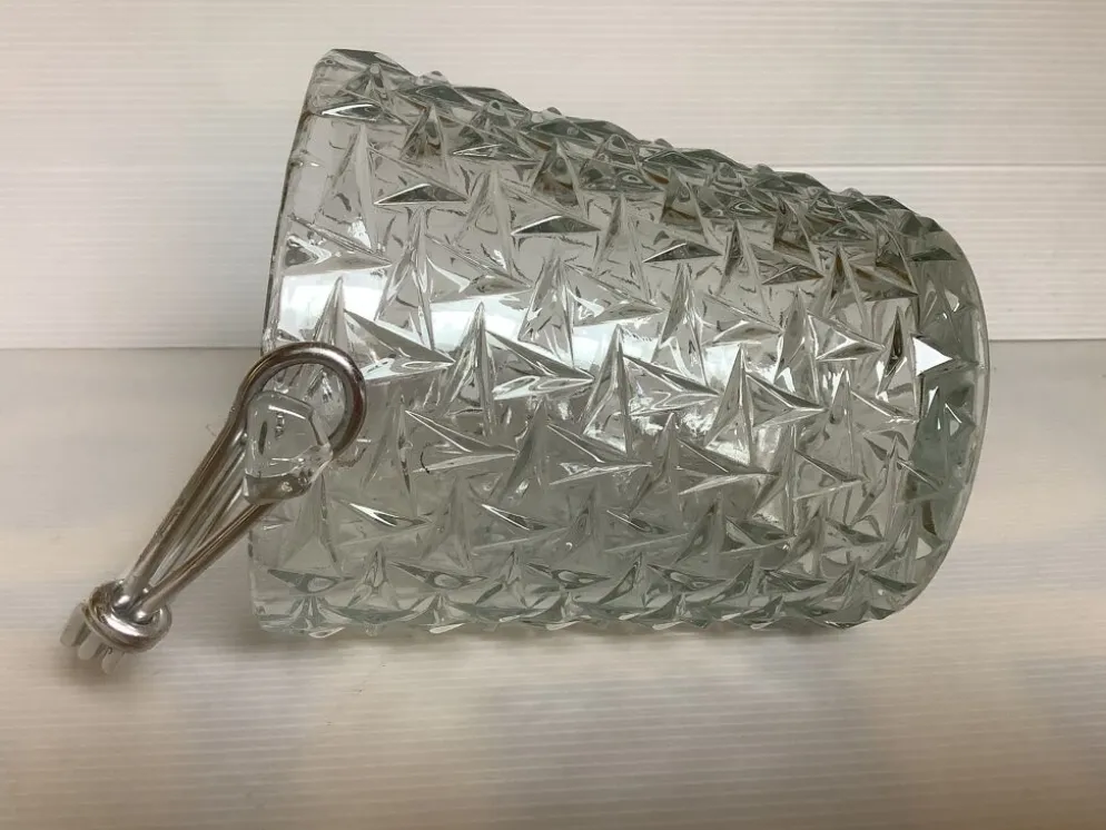 Seau à glace motifs géométriques triangles dans le verre