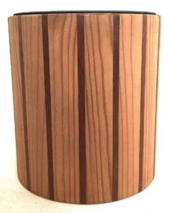 Seau à glace ou rafraîchisseur bouteille scandinave bois Hauteur 22,5 cm